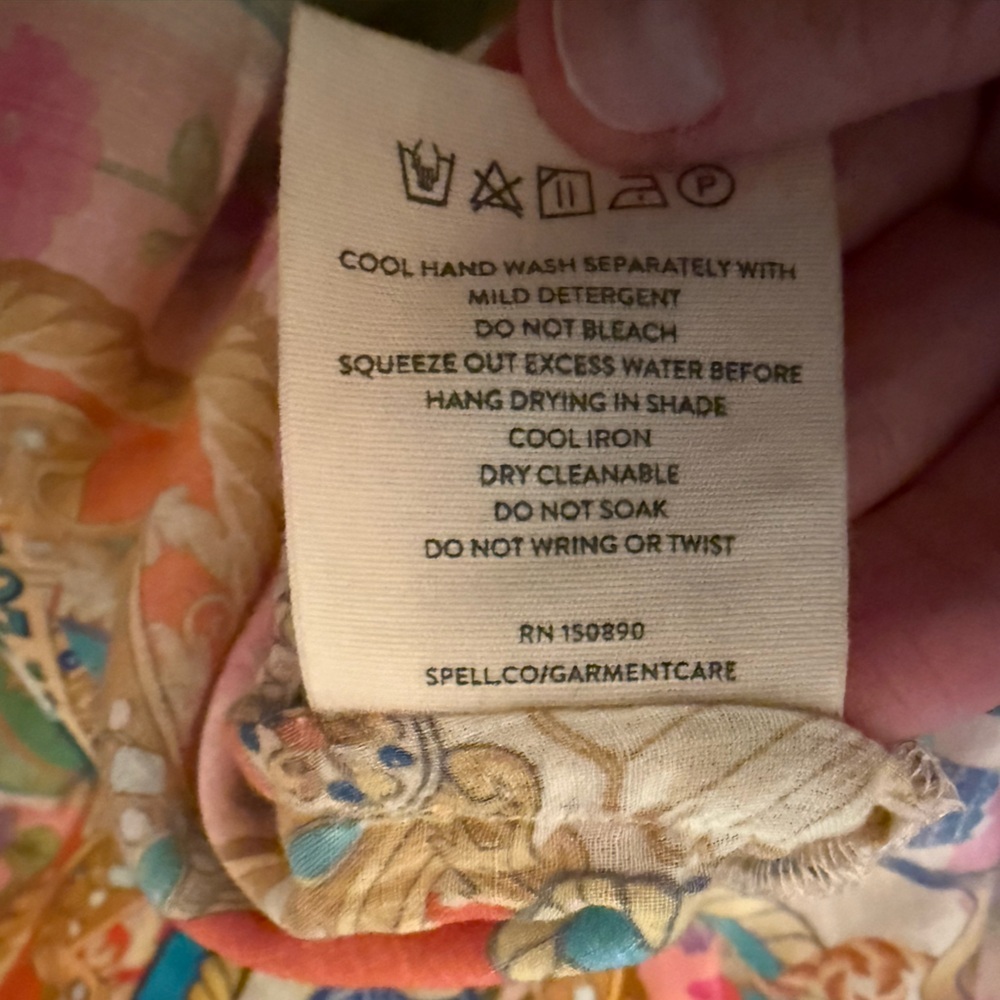 NWT Spell Maddalena Shirt Dress in Mosaic - Picture 7 of 8